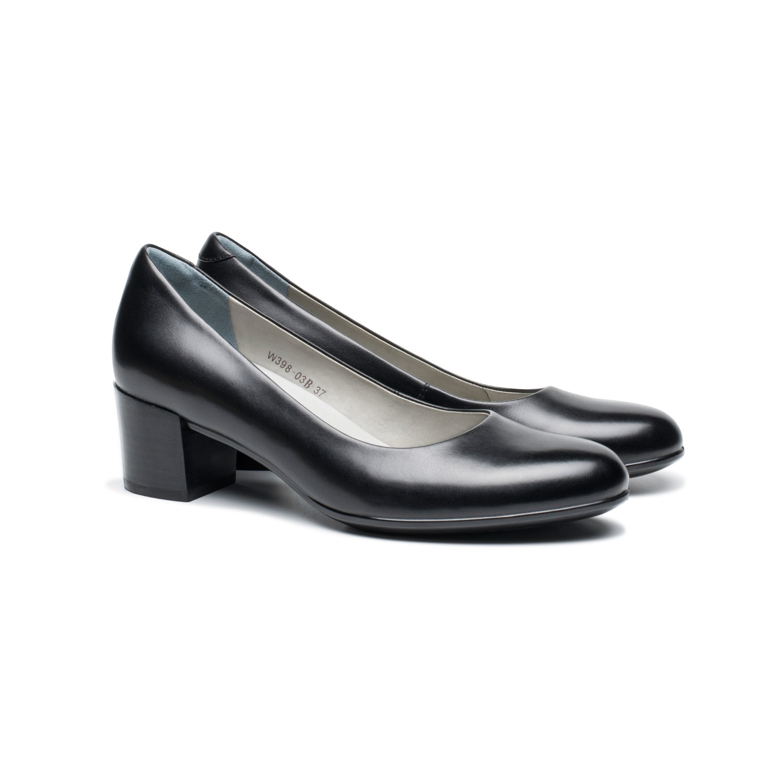 舒适优雅简洁百搭商务通勤粗跟女鞋W39803B