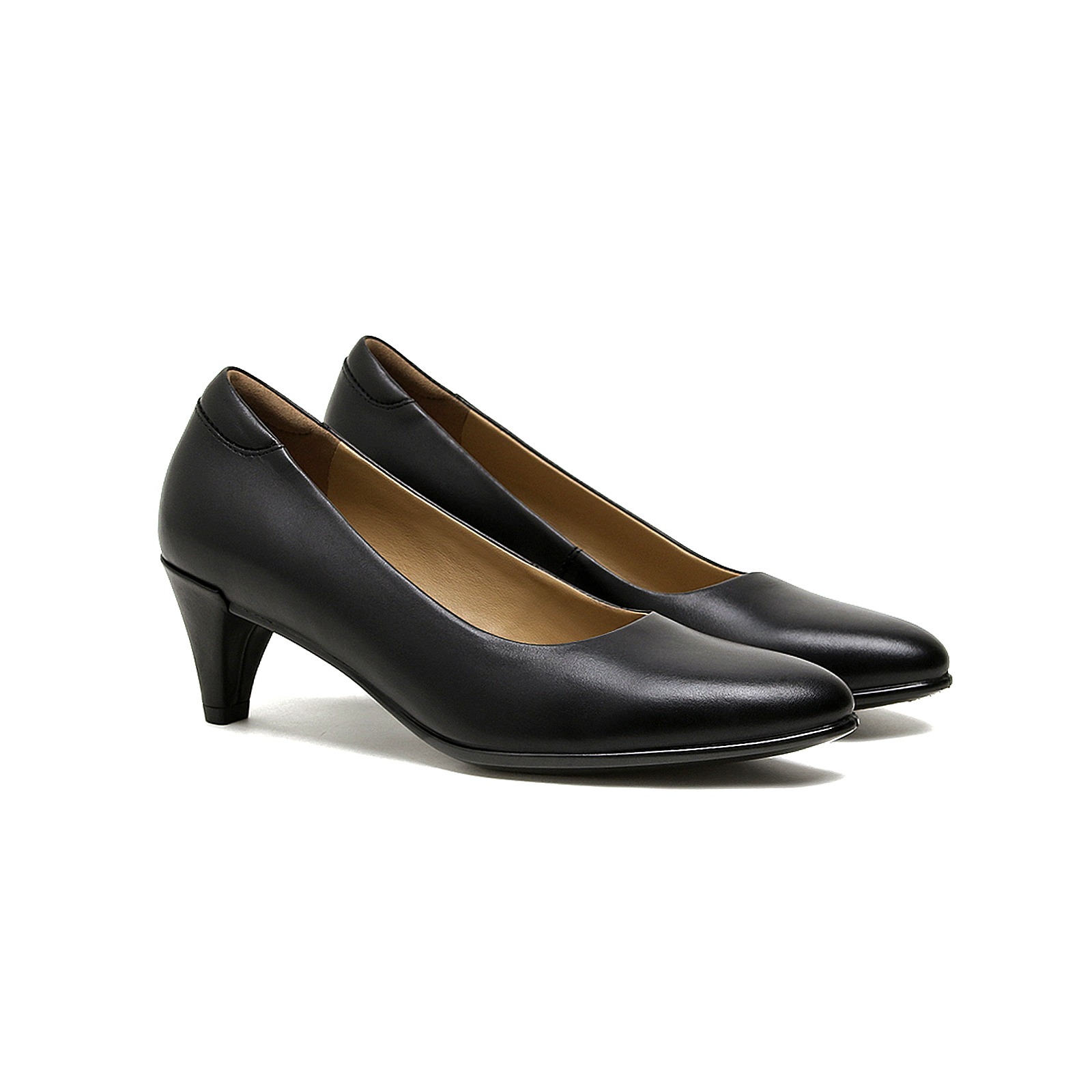 简约时尚商务牛皮女跟鞋W37708A