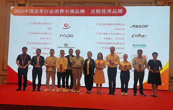 辛迪丹顿鞋业荣获中国皮革行业消费引领品牌“皮鞋优秀品牌”