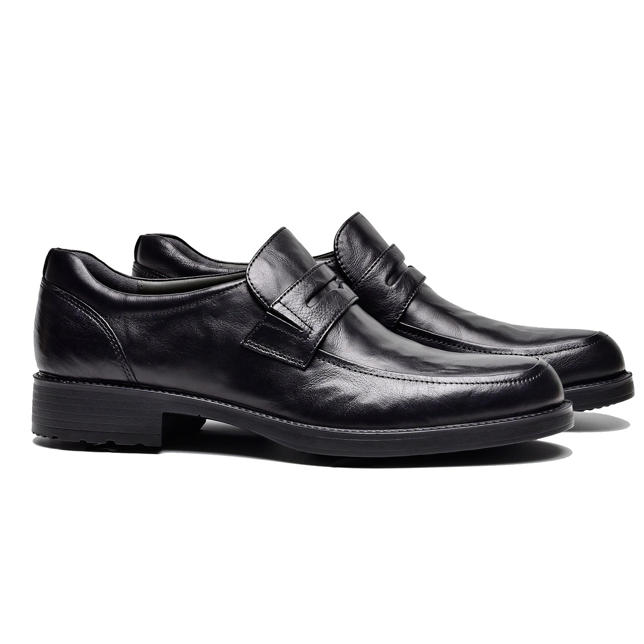 一脚蹬手抓花牛皮经典正装商务男鞋M65709