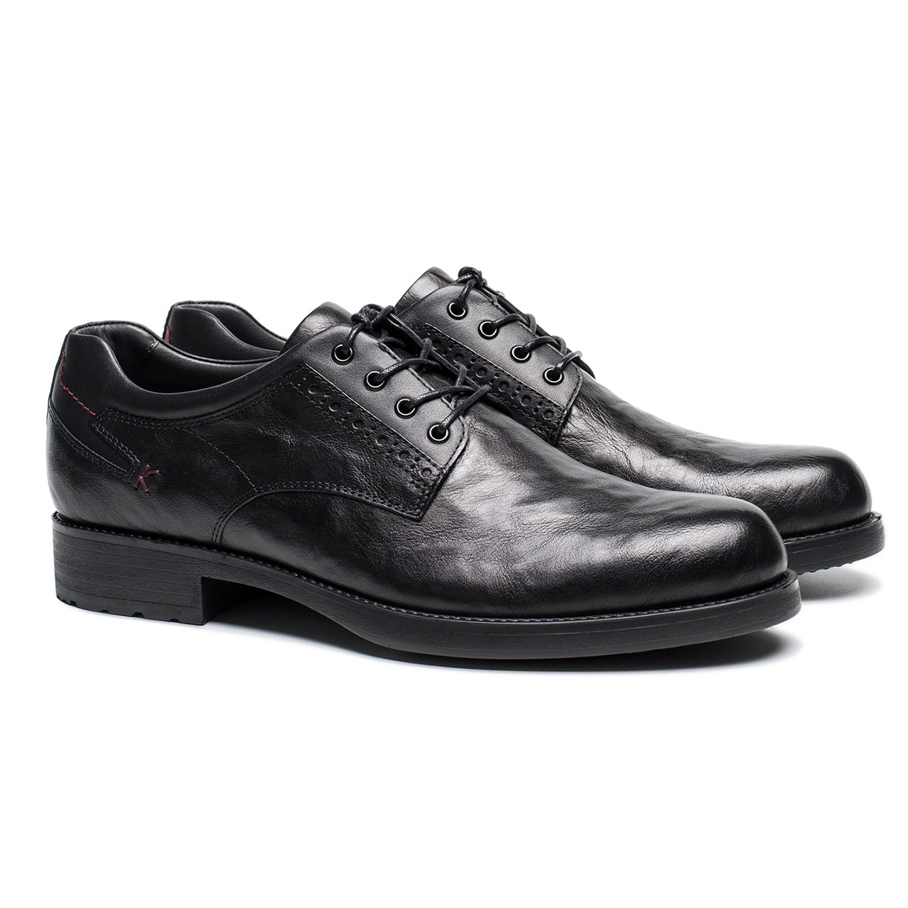 经典手抓花正装商务系带男皮鞋M65707